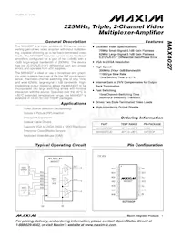 MAX4027ESD+T Datenblatt Cover