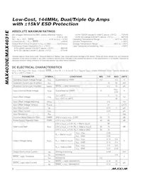 MAX4031EESD+T Datasheet Page 2