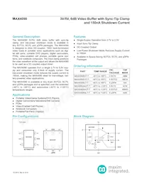 MAX4090EXT+ Datasheet Cover