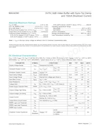 MAX4090EXT+ Datasheet Page 2