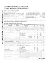 MAX4159ESD+T Datasheet Page 2