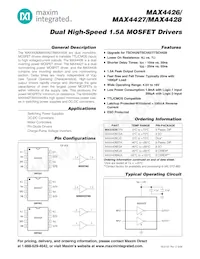 MAX4426C/D Datenblatt Cover