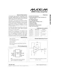 MAX450CPD+數據表 封面