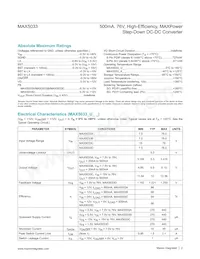 MAX5033BASA+CAU Datasheet Page 2