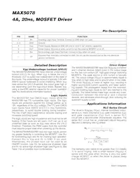 MAX5078AATT+ Datasheet Page 8