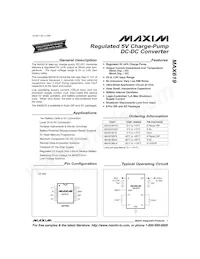 MAX619ESA-T數據表 封面