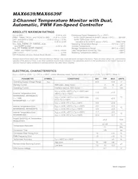 MAX6639FATE+ Datasheet Page 2
