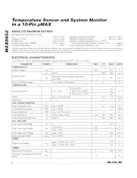 MAX6652AUB+T Datasheet Page 2