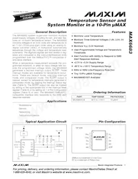 MAX6683AUB+T Datasheet Cover