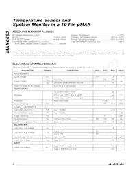 MAX6683AUB+T Datasheet Page 2