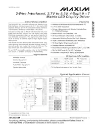 MAX6953EAX+T Datenblatt Cover