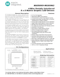 MAX6963ATH+T Datasheet Cover