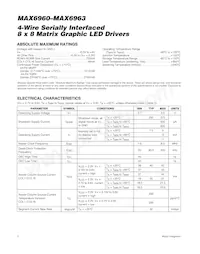 MAX6963ATH+T Datasheet Page 2