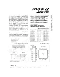 MAX7234BFIPL+ Datenblatt Cover