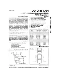 MAX732EWE+T Datasheet Cover