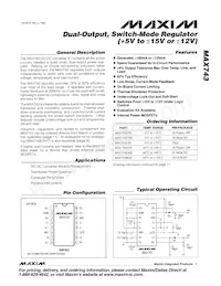 MAX743EWE+T Datenblatt Cover