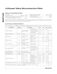 MAX7445EUD+T Datasheet Page 2