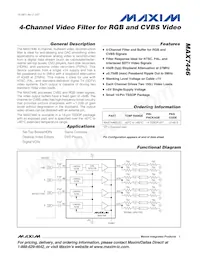MAX7446EUD+T Datasheet Cover