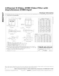 MAX7447EUD+T Datasheet Page 6