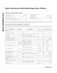 MAX7491CEE+T Datasheet Page 2