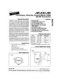 MAX751ESA+數據表 封面