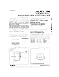 MAX763AESA+T Datenblatt Cover