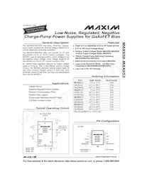 MAX853ISA+T Datenblatt Cover