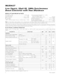 MAX8627ETD+T Datasheet Page 2