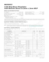 MAX8952BEWE+T Datasheet Page 2