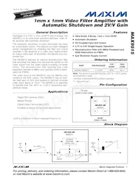 MAX9515ABS+T Datasheet Cover