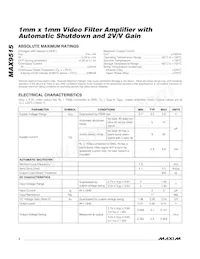 MAX9515ABS+T Datasheet Page 2