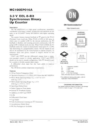 MC100EP016FA Datasheet Cover