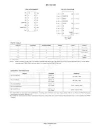 MC14516BDR2 Datasheet Pagina 2