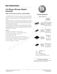 MC74HC4020AD Datenblatt Cover