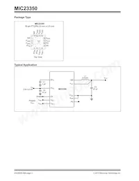 MIC23350YFT-TR 데이터 시트 페이지 2