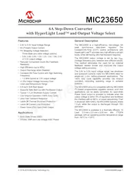 MIC23650YFT-TR Datasheet Cover