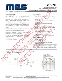 MP1471AGJ-P Datasheet Cover