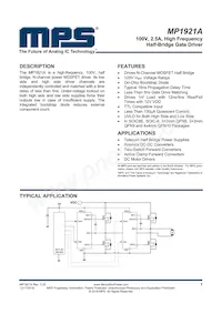 MP1921HR-A-LF-P Datasheet Cover
