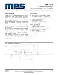 MP2905EK-LF Datasheet Cover