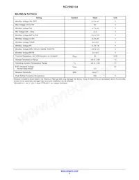 NCV890104MWR2G Datasheet Page 3