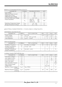 NJM2384D Datasheet Pagina 3