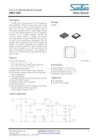 NR110K Datasheet Cover