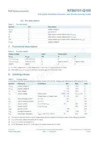 NTB0101GW-Q100H Datasheet Page 3