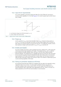 NTB0102GD Datasheet Page 17