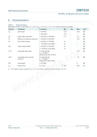 OM7650 Datasheet Pagina 3