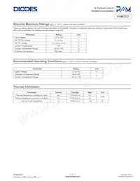 PAM2321AYMADJ數據表 頁面 3