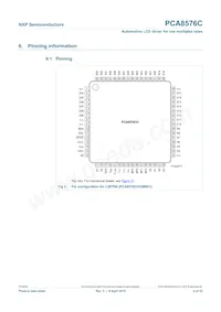 PCA8576CH/Q900 Datasheet Page 4