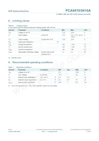 PCA9410UKZ Datasheet Page 7