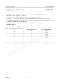 PCF1175CT/F2數據表 頁面 7