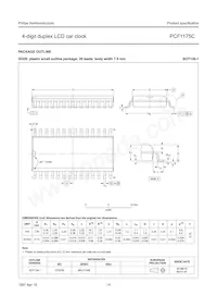 PCF1175CT/F2 Datasheet Page 14